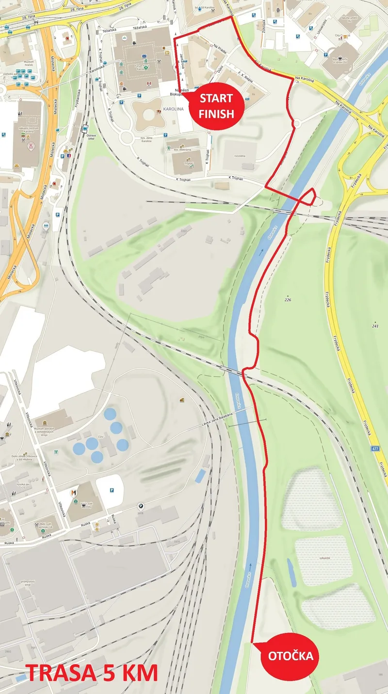 Trasa 2,5km a Nordic Walk